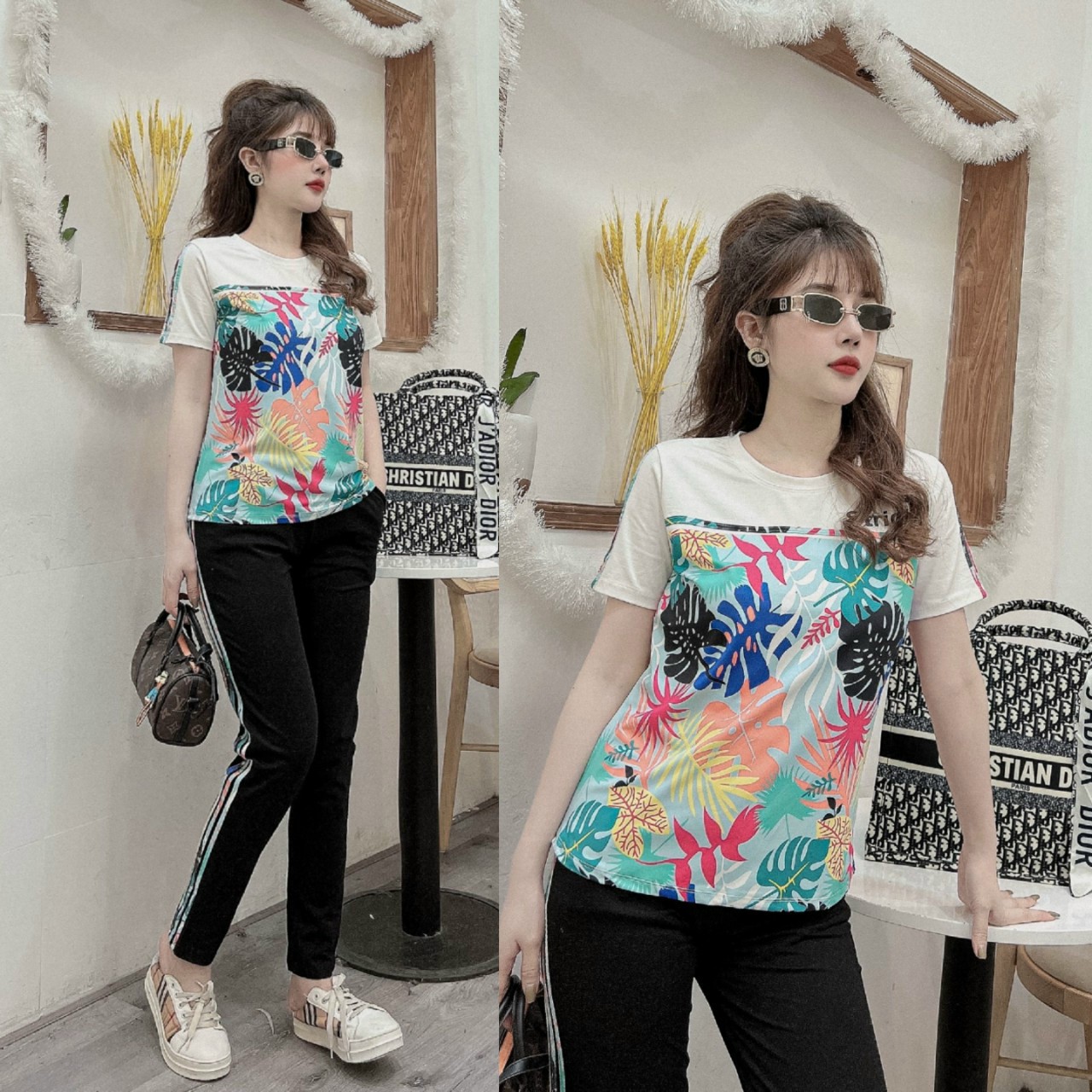 BỘ THỜI TRANG PHỐI HỌA TIẾT - BTN413